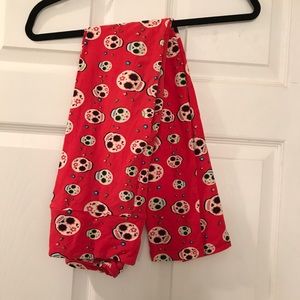 Sugar Skull Pink OS Leggings